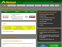 Tablet Screenshot of blackjackgames.com